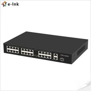 16*10/100M PoE + 2*10/100/1000M Uplink RJ45 + 1*1000M Uplink SFP Ethernet Switch