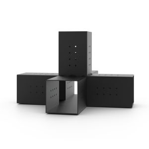 Garden Aluminum Pergola Corner Bracket for Outdoor Wood Grill Gazebo Carbon