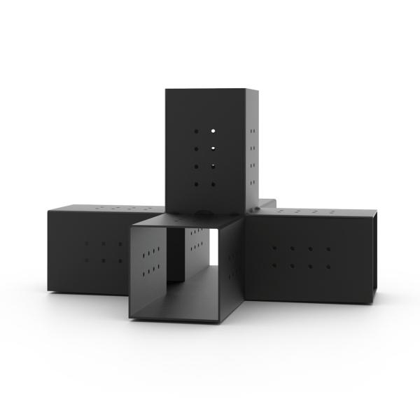 Buy Garden Aluminum Pergola Corner Bracket for Outdoor Wood Grill Gazebo Carbon Steel Kit at wholesale prices