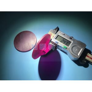 Cr+ Al2O3 Sapphire Wafer Sapphire Crystal Glass Lens Doped Titanium