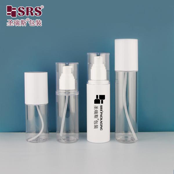 24/410 PET PCR Certificate PET Plastic Empty Customization Color White Lotion Bottle For Foundation Facial Serum Gel