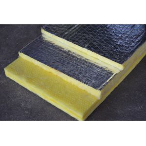 Fiber Glass Wool Board , Yellow Glasswool Mechanical Board Insulation