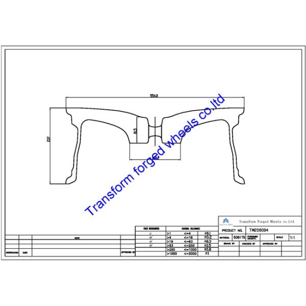 TM200804 20X8 inches forged wheels monoblock wheels blanks Dimple style barrel and rims