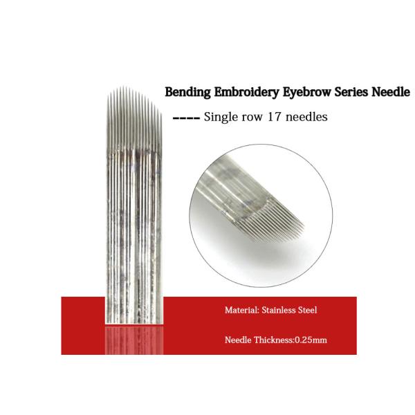 Permanent Make Up Microblading Flexible Blades , Dia 0.25mm Permanent Makeup Tattoo Kit