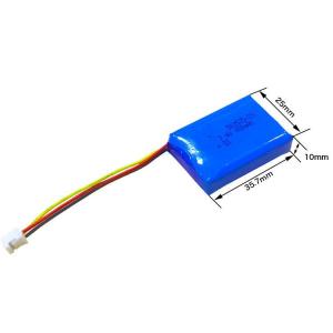 China Rechargeable 502535 400mAh 7.4V Lipo Battery Pack KC IEC62133 Approved on sale