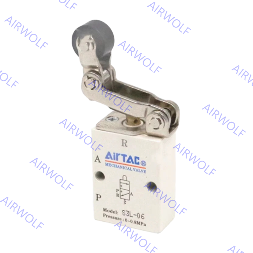 Quality S3L-M5, S3L-06, S3L-08 AIRTAC 3/2 way S3 Series Control Valve M5 1/8&quot; 1/4&quot; for sale