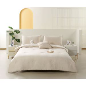 Buy cheap Linen Cotton Blended Solid Comforter Set Sustainable King Comforter Sets from wholesalers