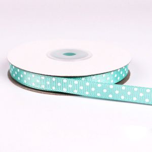 high quality for gift promotion colorful polka dot printed polyester grosgrain