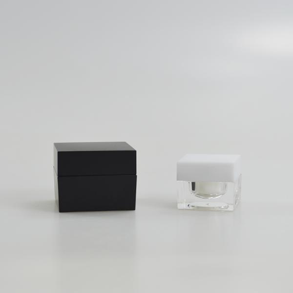5g 10g Square Acrylic Jar Cosmetic Jar Square Shape Container for OEM/ODM