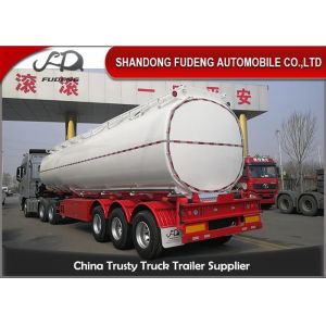 Aluminum 28t Capacity 45000 Liters Fuel Tanker Semi Trailer
