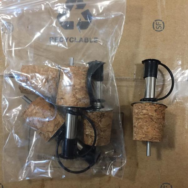 Buy Hot Sale Cork Stainless Steel Oil/Wine Pourer with Cork Stopper, Good Quality and Competitive Price at wholesale prices