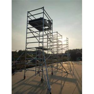 Construction Folding Aluminium Scaffold Tower Complied With EN 1004 Standards