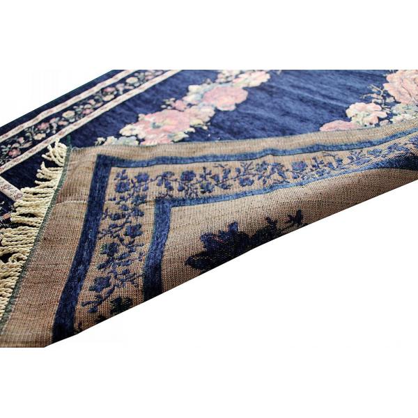 Plush Pile Height Abstract Pattern Cotton Yarn Embroidery Muslim Islam Prayer Mat