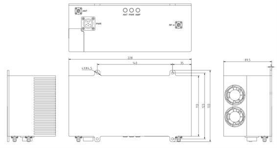 1-6GHz 30W Solid State RF Power Amplifier For Wireless Communications Enhanced Signal Transmission Quality