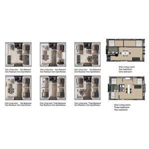 Stable Customized Prefabricated Luxury Steel Sandwich Panel Expandable Container
