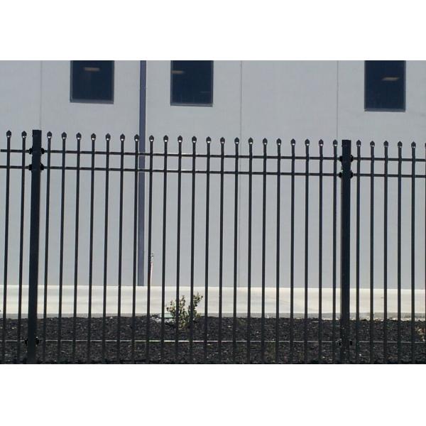 7ft High Tubular Garden Fencing , Spear Top Ornamental Fence Panels