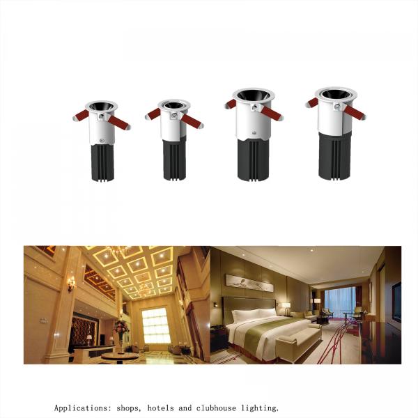 30mm Slim Led Downlights Dimmable , 5w Ip44 Recessed Downlight