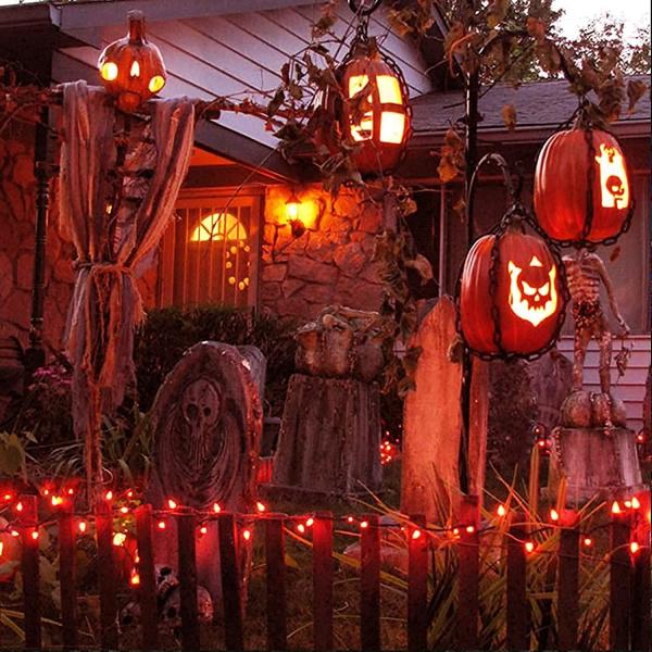 10cm 300MA Solar Christmas String Lights Patio Yard Warm White