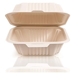 corn starch clamshell box,Corn Starch Food Container, Disposable Lunch Box