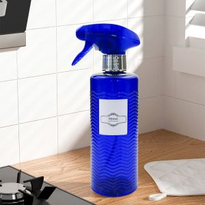 China 500ml Blue plastic cylindrical smooth with blue Spary for Spray Bottle on sale