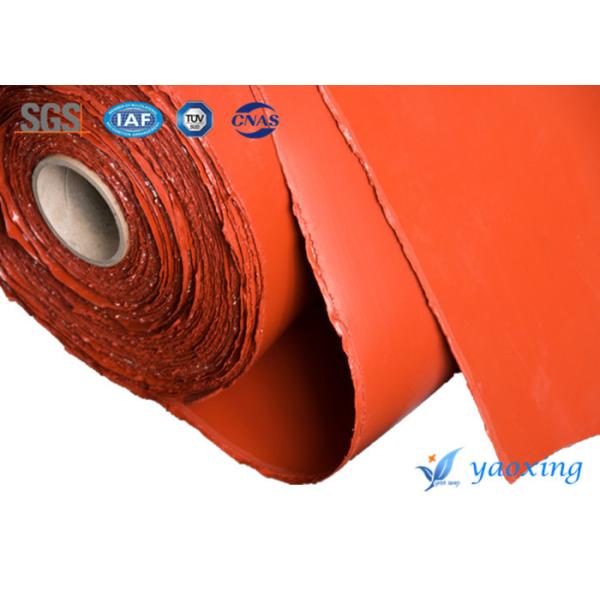 Buy High Temperature Resistant 1.5m Silicone Fiberglass Fabric Plain Woven Type at wholesale prices