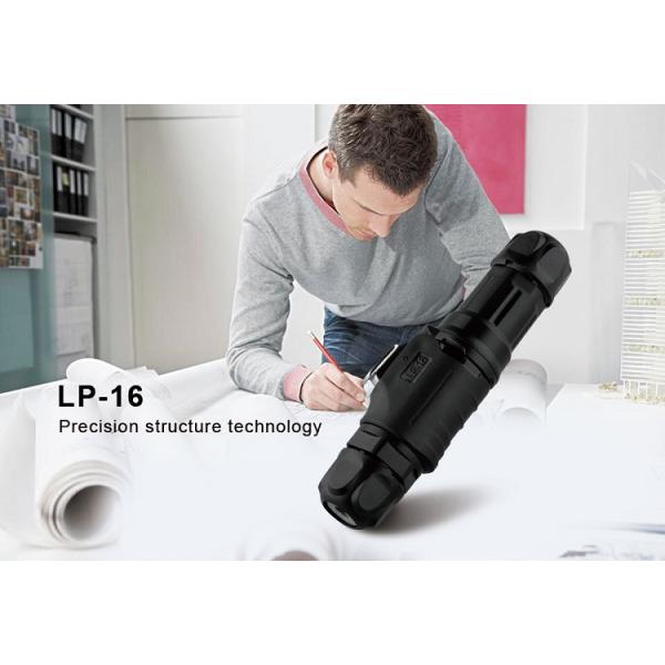 CNLINKO Manufacturer IP68 Waterproof 2 Pin Metal Male Female M16 Power Waterproof Plug Cable Socket Connector