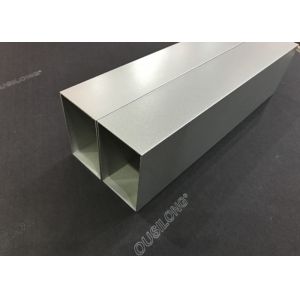 China Decorative Square Aluminium Baffle Ceiling Customized Thickness on sale