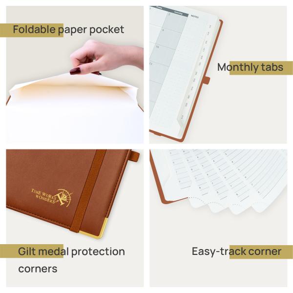 OEM ODM Student Weekly Planner Executive Hourly Intervals Agenda