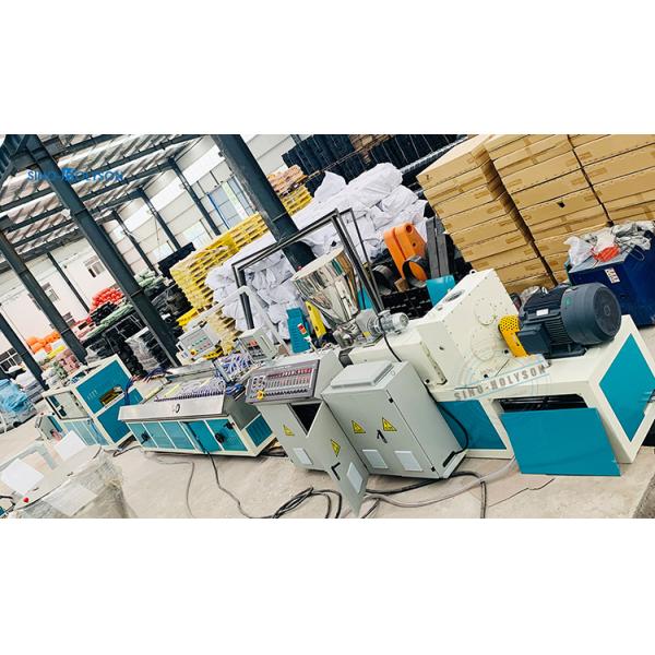 HSJZ-65/132 Double-Screw PVC Wall Ceiling Panel Production Line with Customized Voltage Screw Diameter 65/132