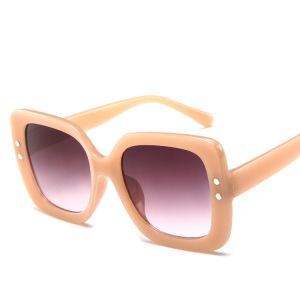 BSCI Oversized Cat Eye Plastic 145MM Gradient Lens Sunglasses