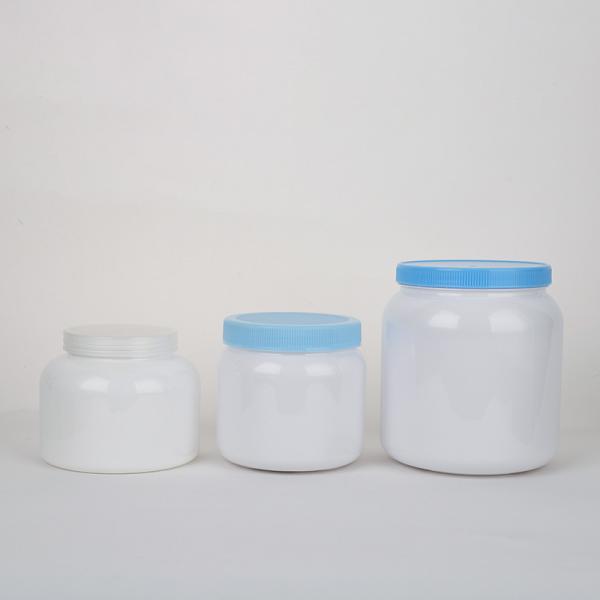 New Design 400g 1000g Plastic Milk Protein Powder PET Container Can With Screw Cover