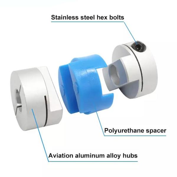 Flexible Clamping Jaw / Spider Shaft Coupling For CNC Machine