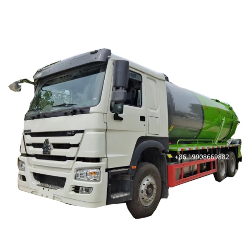 HOWO 6x4 Driver 10000L Sewage Suction Truck with Vacuum Pump for Sucking Waste