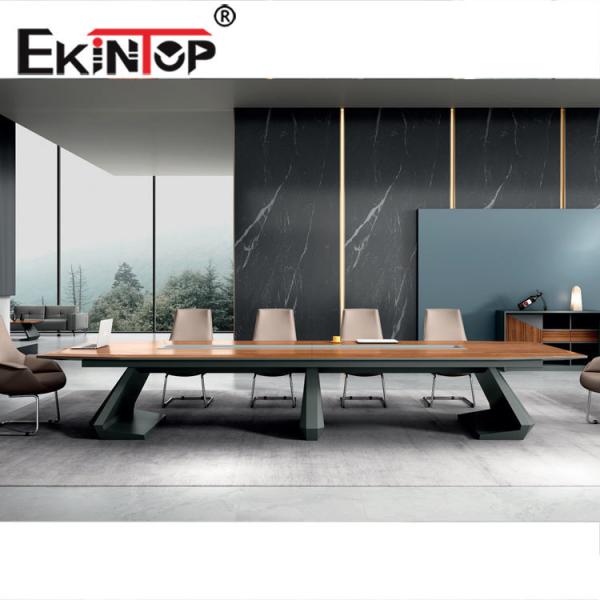 Buy Rectangle Wooden Conference Table Revolving For Boardroom Office at wholesale prices