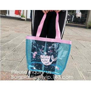 Custom Design Vinyl Mirror Surface Pvc Tote Shopping Bag,PVC Reusable Grocery
