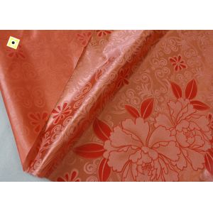 Orange Mattress Quilting Fabric Woven Warp Knitting Printing