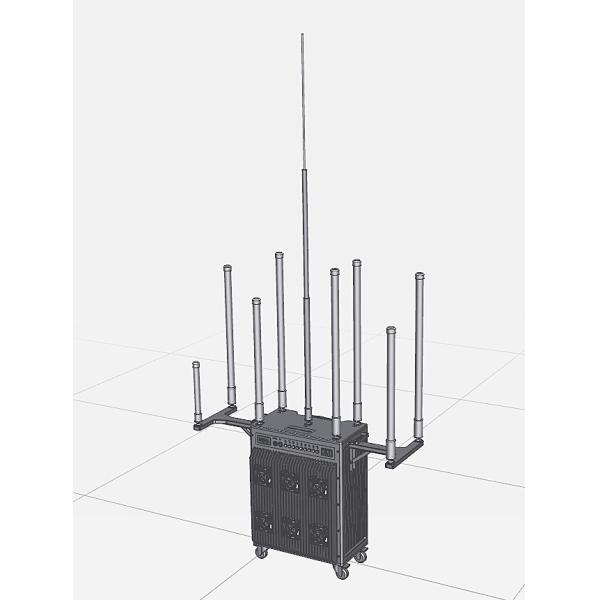 9 Omni Directional Antennas RCIED Jammer With IP 56 Proof