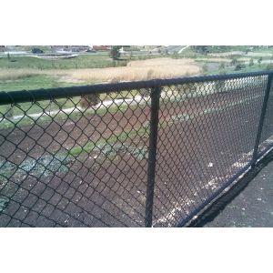 Buy Galvanized Chain-Link Fence/Cyclone Fence,2.4mx10mx50x50mmx2.5mm at wholesale prices