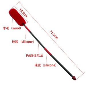 Foldable Paintball Woolen Barrel Swab Squeegee For Cleaning Multicolor Available
