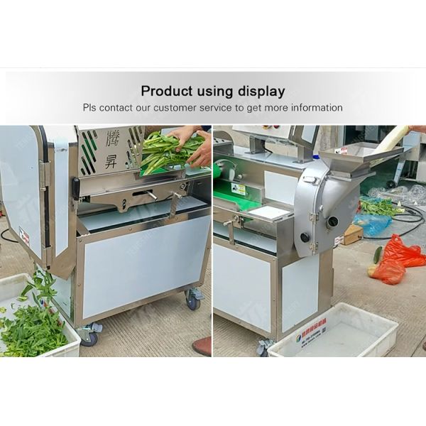 2.25kw 1000kg/hMulti-function vegetable cutter Double head vegetable cutter cabbage, potato, onion, ginger and garlic