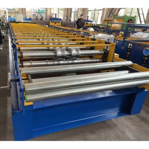 0.3mm-0.8mm Thickness Trapezoidal Covermax Roof Tile Roll Forming Machine