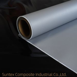 White High Temperature Silicone Coated Fiberglass Cloth Fire-Resistant