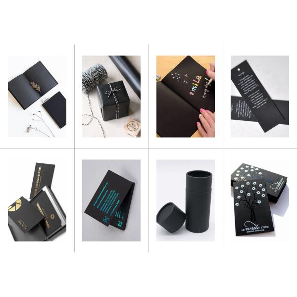 black paper 80# Dark Black Smooth Card Paper Sheet For Printing & Wrapping