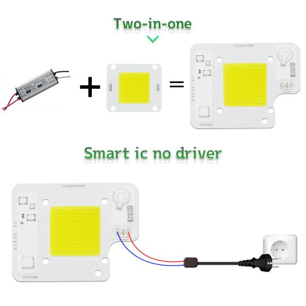 Cold White Led Cob 50w Reliable Consistent Flip Chip Cob Led