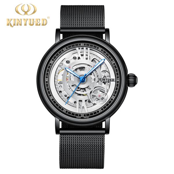 Buy Full Hollow Out Luxury Mechanical Watches Stainless Steel Mechanical Watch at wholesale prices