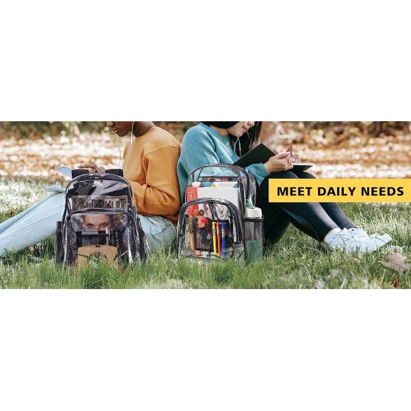 clear backpack for work