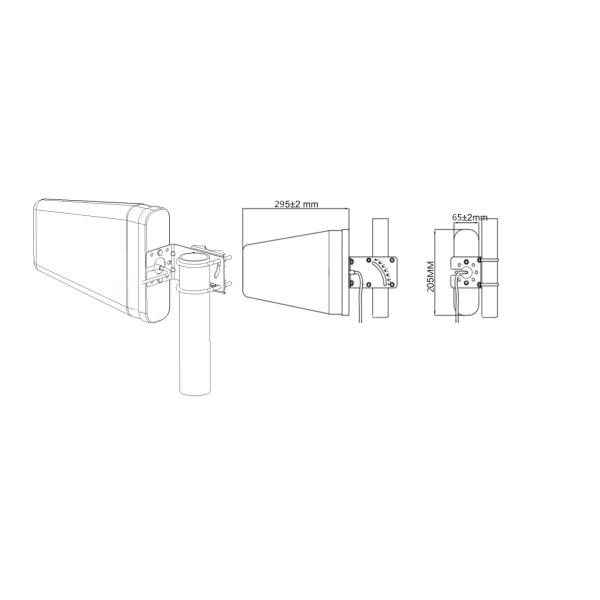 3D-FB Copper Lan Cable Drop Coaxial Cu 698-2700MHZ 10m Lpda Antennas SMA