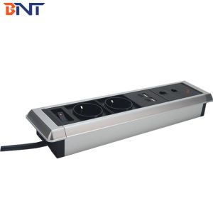 new design with double EU standard power tabletop mount socket