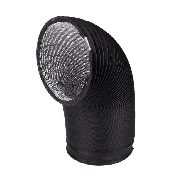 Plastic Blade Axial Flow Fan Flexible PVC Duct for High Temperature Air Ventilation