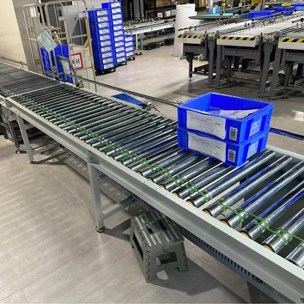 Buy Customizable Auto-Sorting Roller Conveyor Line For E-commerce Fulfillment With 10 Meters Length And 50mm Roller Diameter at wholesale prices